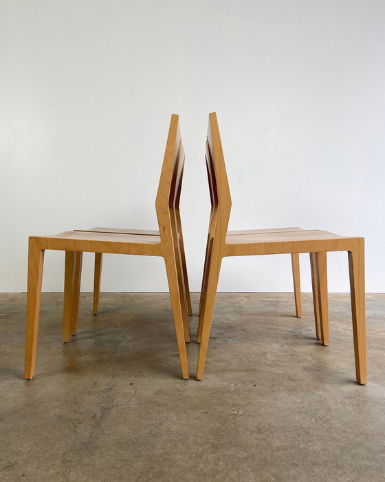 Image 1 of 8X Vintage Design Stuhl aus Holz