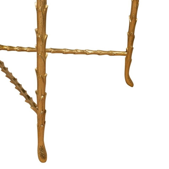 Image 1 of Vintage Couchtisch aus Lack und Bronze von Maison Baguès, 1970