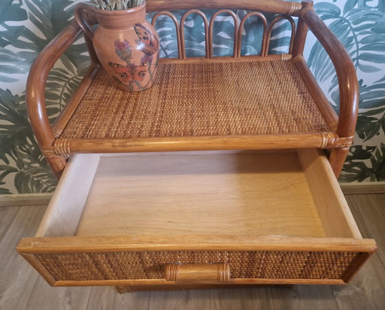 Image 1 of Vintage Rattan Kommode