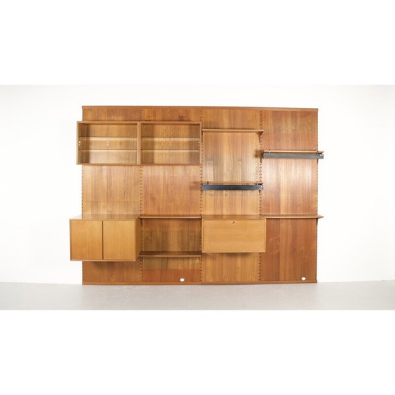 Image 1 of Modulares Wandsystem aus altem Teakholz von Poul Cadovius für Cado, 1959