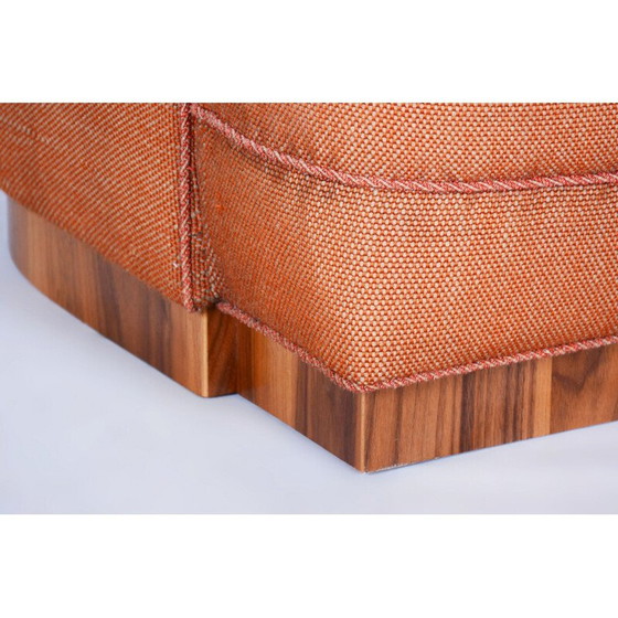 Image 1 of Paar Vintage Art Deco Sessel aus Buche und Nussbaumfurnier, Tschechoslowakei 1920