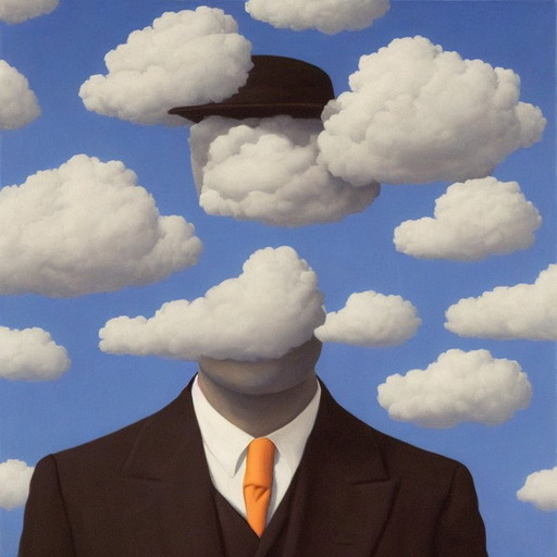 Rene Magritte -- Der Wolkenmann