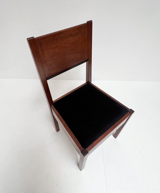 Image 1 of Haager Schule Set Esszimmerstühle von Muntendam für Lov, 1920'S