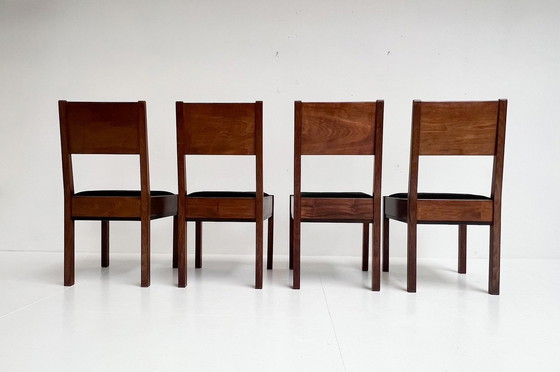 Image 1 of Haager Schule Set Esszimmerstühle von Muntendam für Lov, 1920'S