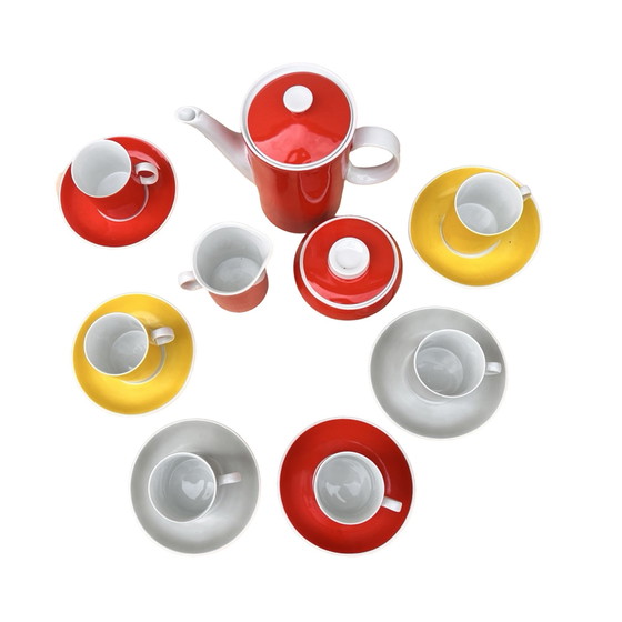 Image 1 of Kaffeeservice für 6 Personen, Milo Designed by A. Sadulski, Karolina Table Porcelain Plant, Polen, 1970S.