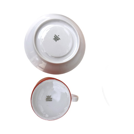 Kaffeeservice für 6 Personen, Milo Designed by A. Sadulski, Karolina Table Porcelain Plant, Polen, 1970S.