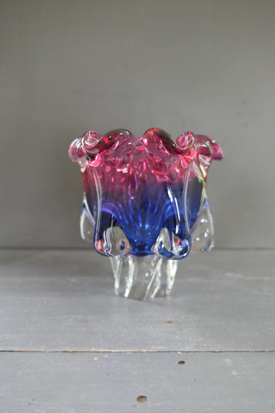 Image 1 of Vintage Chribska Glas Josef Michal Hospodka vaas