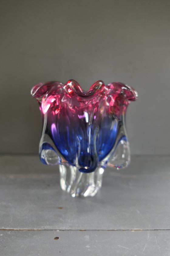 Image 1 of Vintage Chribska Glas Josef Michal Hospodka vaas