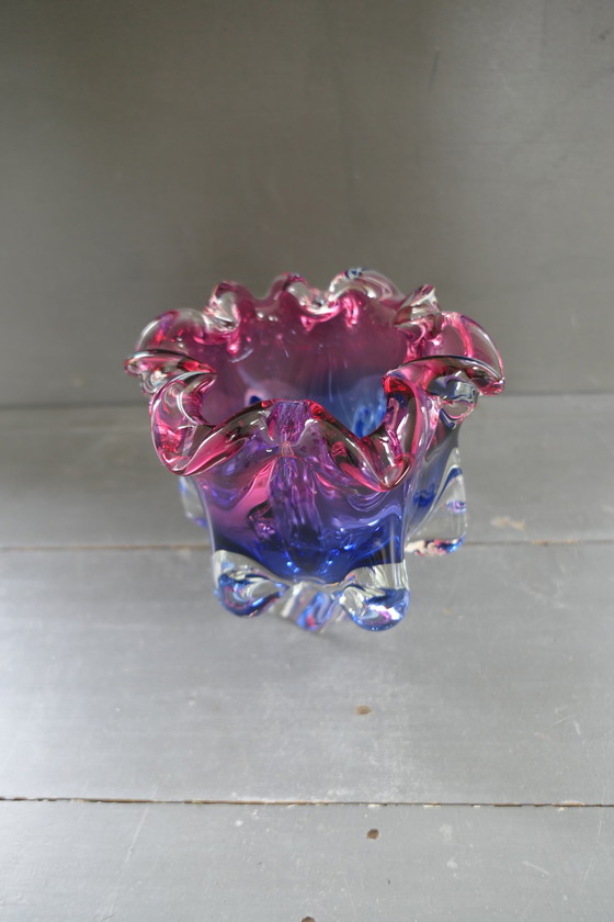 Image 1 of Vintage Chribska Glas Josef Michal Hospodka vaas