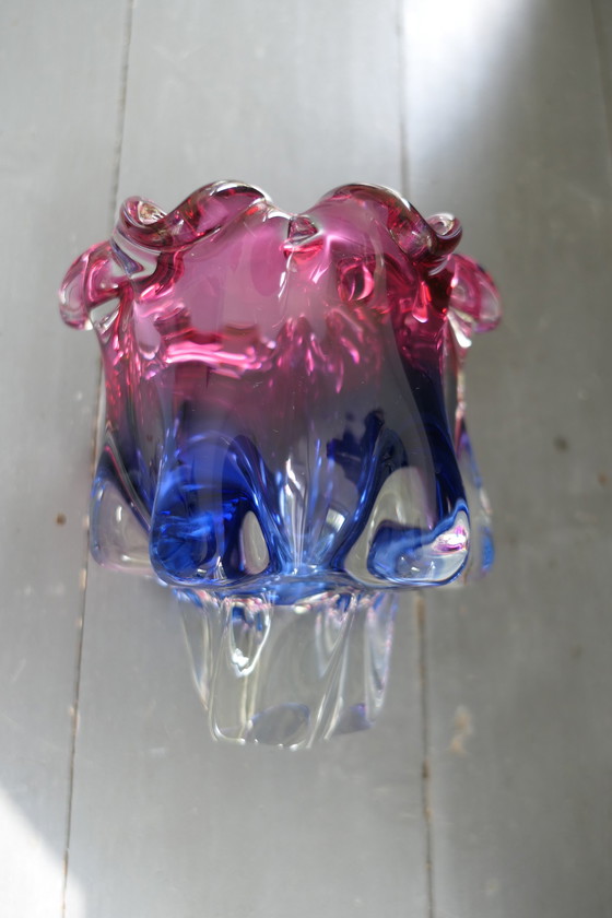 Image 1 of Vintage Chribska Glas Josef Michal Hospodka vaas