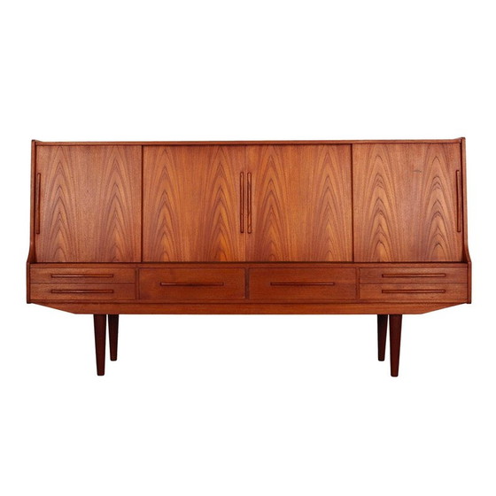 Image 1 of Vintage Teakholz Highboard, Dänemark 1960er Jahre