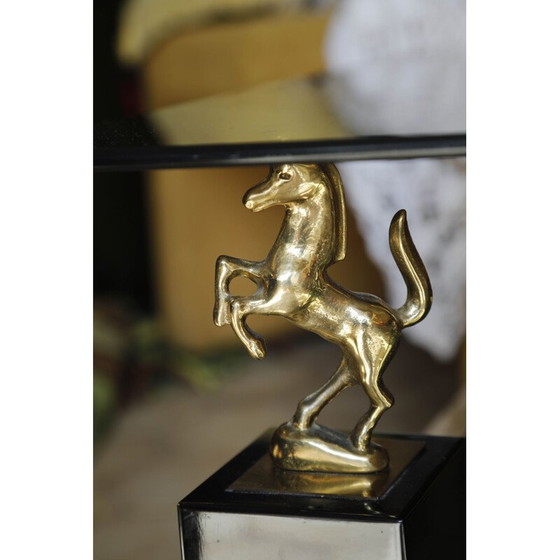 Image 1 of Vintage Couchtisch aus schwarz lackiertem Holz, Italien 1960