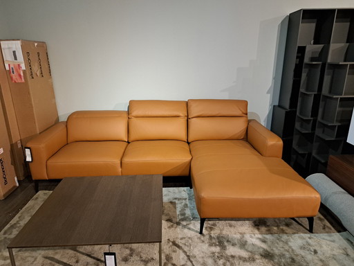 Zürich Sofa ist Estoril Leder mit liegendem Abschnitt von Boconcept