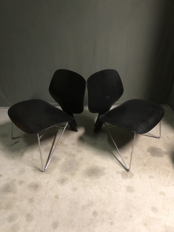 Image 1 of Gebogenes Sperrholz und Metall Lounge Chair's