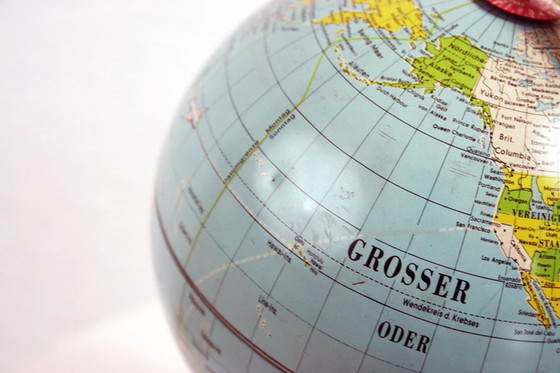 Image 1 of Weltkarte / Erdglobus Marke MS 50s