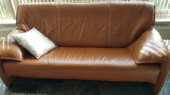 Image 1 of Zwei Leolux Ledersofas oder separat im Angebot