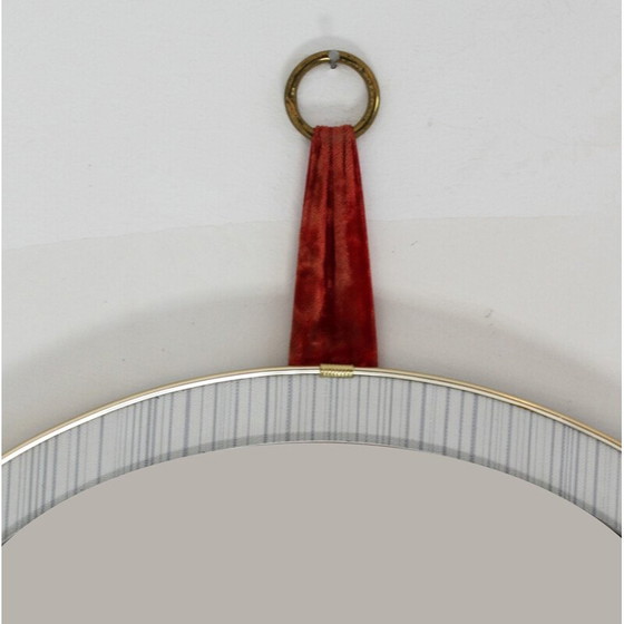 Image 1 of Runder Spiegel aus Formica, 1950er Jahre