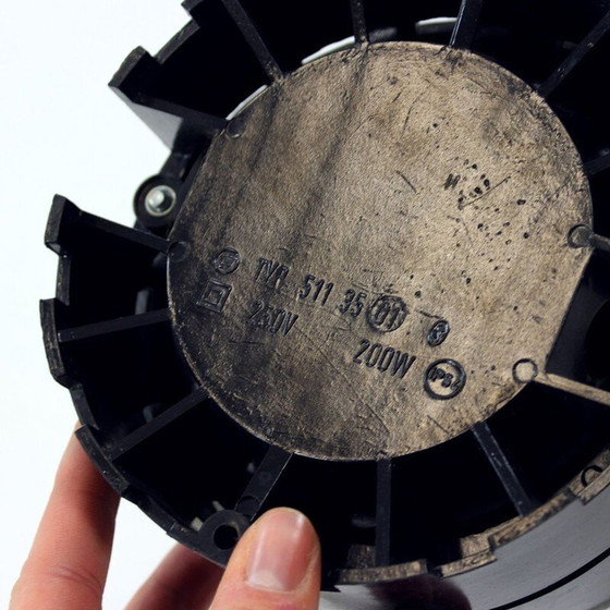 Image 1 of Vintage Deckenleuchte aus Bakelit und dickem Glas, Tschechoslowakei 1950