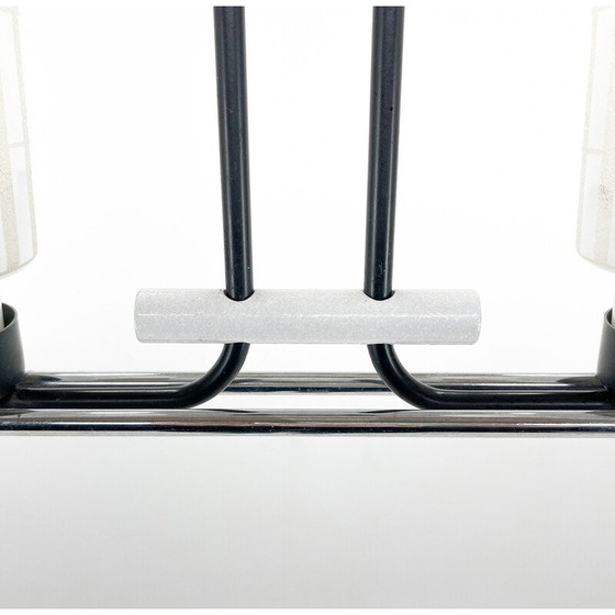 Image 1 of Mid-Century-Kronleuchter aus Chrom, Metall und Glas, Tschechoslowakei 1970er Jahre