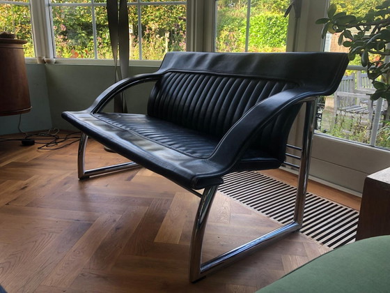 Image 1 of De Sede Ds127 Schwarzes Ledersofa