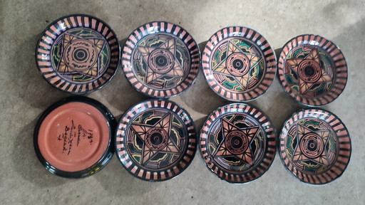 8x Gouda Südholland Eduard Antheunis Untersetzer