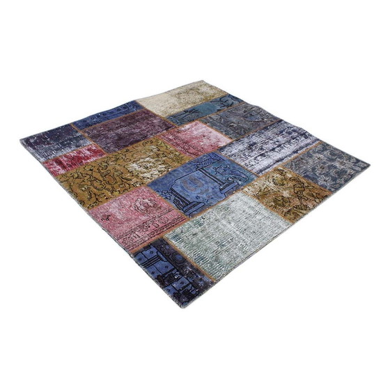 Image 1 of Perserteppich Patchwork Teppich 130X130 Nr 2520