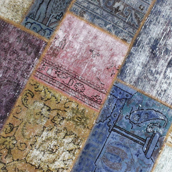 Image 1 of Perserteppich Patchwork Teppich 130X130 Nr 2520