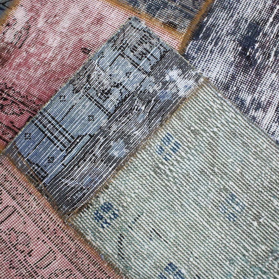 Image 1 of Perserteppich Patchwork Teppich 130X130 Nr 2520