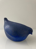 Statue Stilisierter Vogel - Safier Blau Keramik - Skandinavisches Design