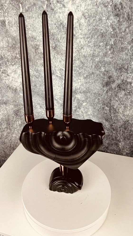 Image 1 of Rotan Hunt kandelaar sculptuur