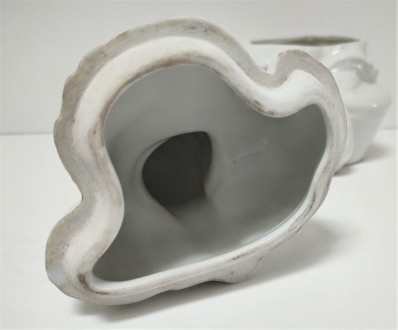 Image 1 of Anthropomorphe Dose Baylac-Porzellan Anfang des 20. Jahrhunderts