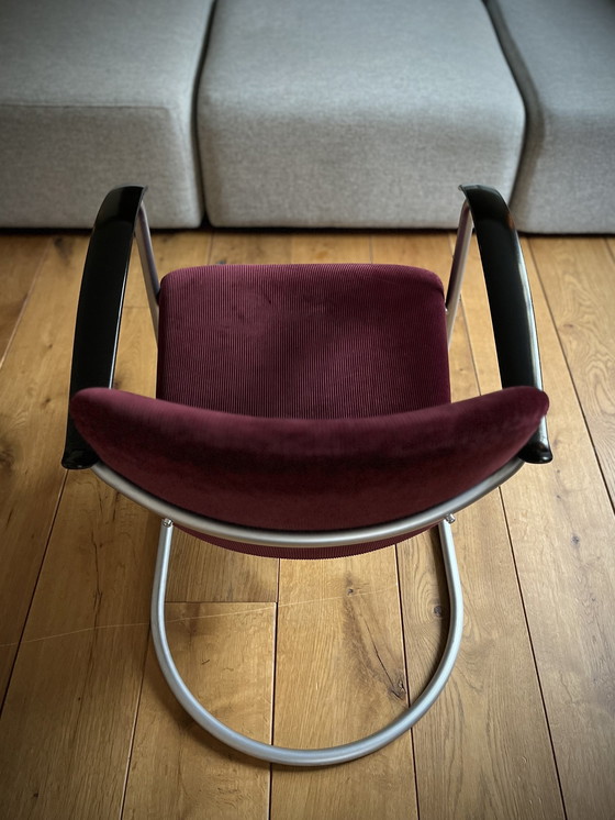 Image 1 of Gebr Van Der Stroom Niederländische Originale Modell Gispen 414 Stuhl