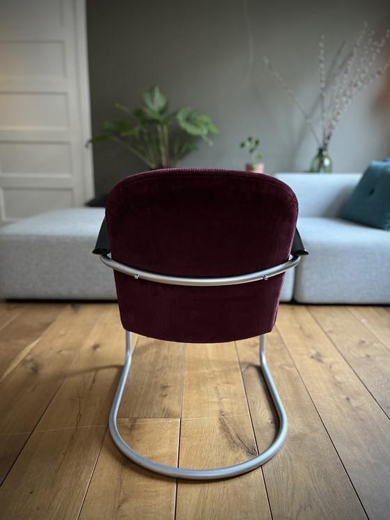 Image 1 of Gebr Van Der Stroom Niederländische Originale Modell Gispen 414 Stuhl