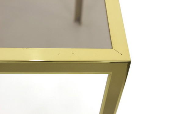 Image 1 of Vereinigte Werkstätten goldener Hollywood Regency Coffee Table / Beistelltisch aus Messing