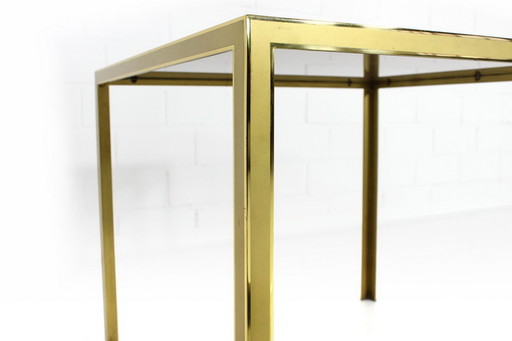 Vereinigte Werkstätten goldener Hollywood Regency Coffee Table / Beistelltisch aus Messing