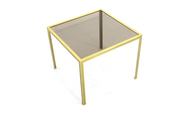 Image 1 of Vereinigte Werkstätten goldener Hollywood Regency Coffee Table / Beistelltisch aus Messing
