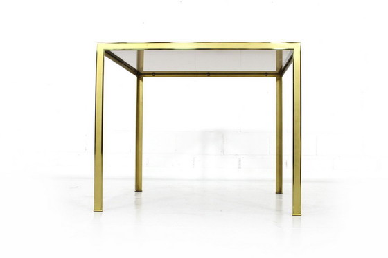 Image 1 of Vereinigte Werkstätten goldener Hollywood Regency Coffee Table / Beistelltisch aus Messing