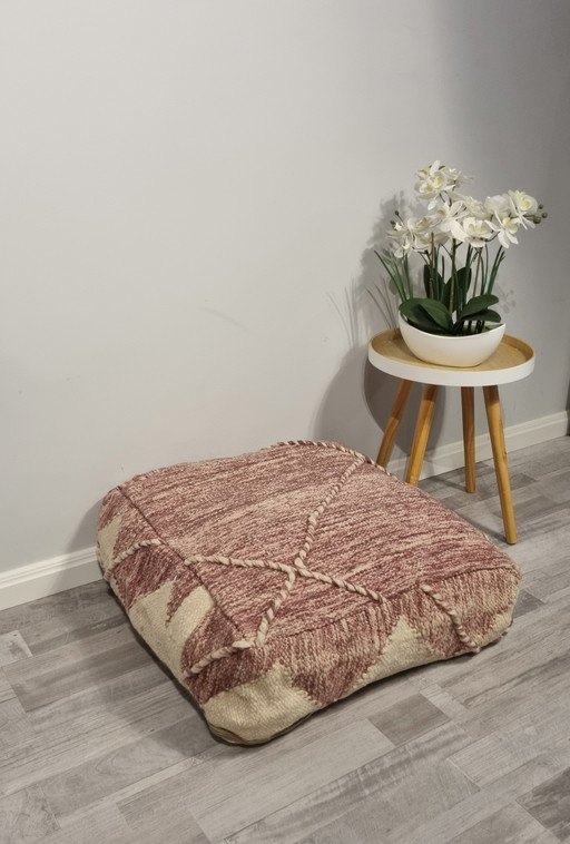 Vintage Berber-Kilim-Pouf