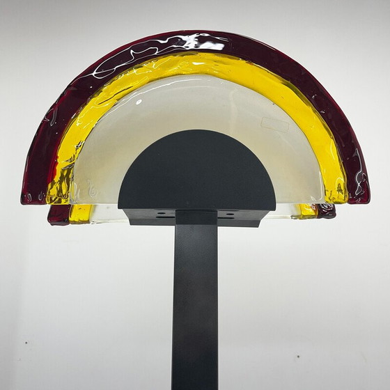 Image 1 of Klassische italienische Stehlampe aus Muranoglas und Metall von Av Mazzega, Italien 1980er