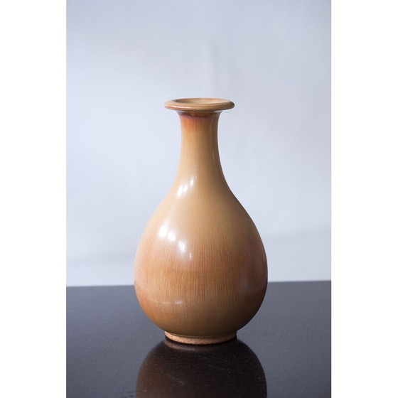 Image 1 of Vase aus Steingut von Gunnar Nylund, Schweden 1940