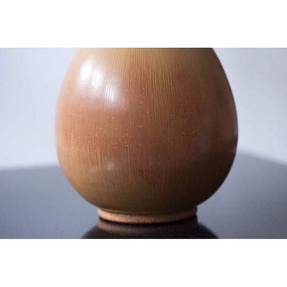 Image 1 of Vase aus Steingut von Gunnar Nylund, Schweden 1940