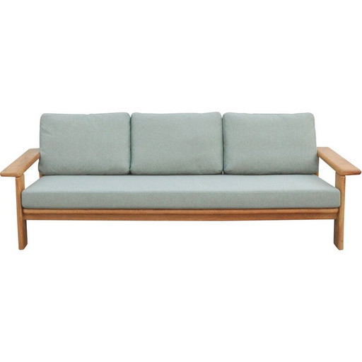 Vintage Skandinavien Sofa aus Eichenholz, 1970er Jahre