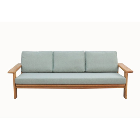 Image 1 of Vintage Skandinavien Sofa aus Eichenholz, 1970er Jahre