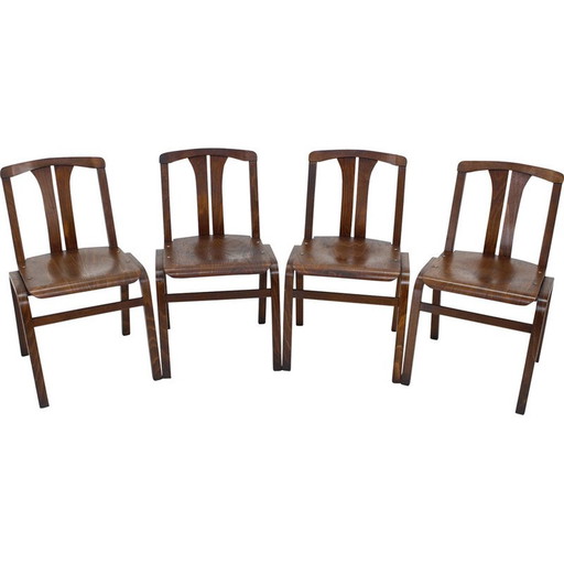 Beistellstuhl aus Buchenholz von Ton, Tschechoslowakei 1980er Jahre