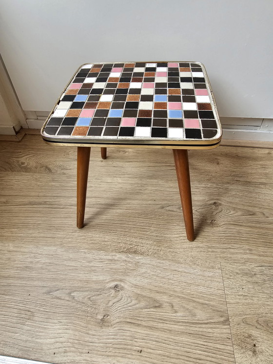 Image 1 of Vintage Mosaik-Beistelltisch