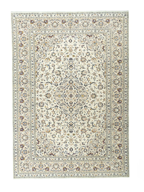 Image 1 of Handgeknüpfter Keshan Kork Orientteppich – 351 X 248 Cm – Traditionelles Design