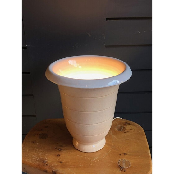 Image 1 of Vintage Art Deco Keramiklampe von Primavera