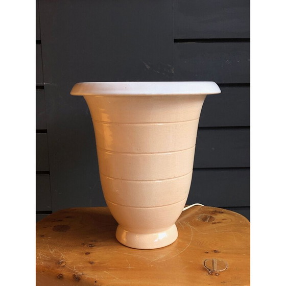 Image 1 of Vintage Art Deco Keramiklampe von Primavera