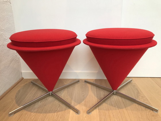 Image 1 of 8x Vitra Kegelhocker von Verner Panton