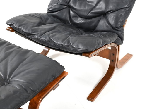 Image 1 of Siesta Lounge Chair & Ottoman von Ingmar Relling für Westnofa, 1970er Jahre, 2er-Set